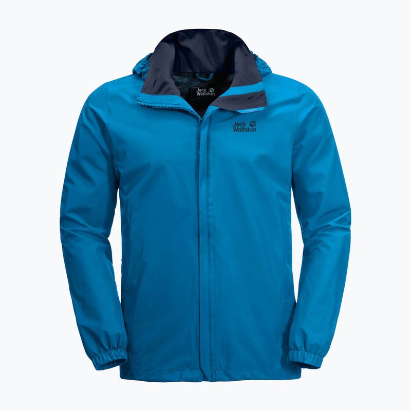 Jack Wolfskin giacca antipioggia Stormy Point uomo blu Pacifico 5