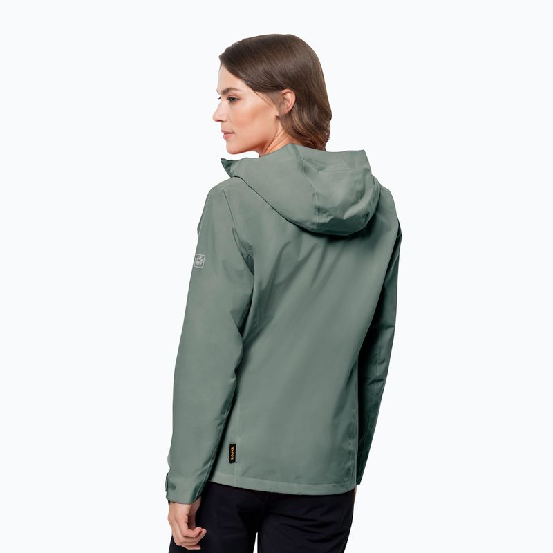 Jack Wolfskin giacca antipioggia da donna Pack & Go Shell verde siepe 2