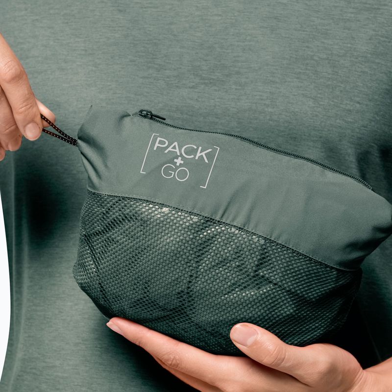Jack Wolfskin giacca antipioggia da donna Pack & Go Shell verde siepe 6