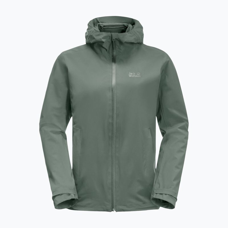 Jack Wolfskin giacca antipioggia da donna Pack & Go Shell verde siepe 7
