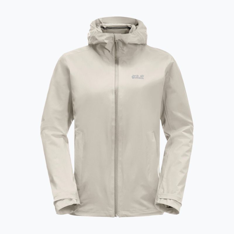Jack Wolfskin giacca da pioggia da donna Pack & Go Shell grigio polvere 10