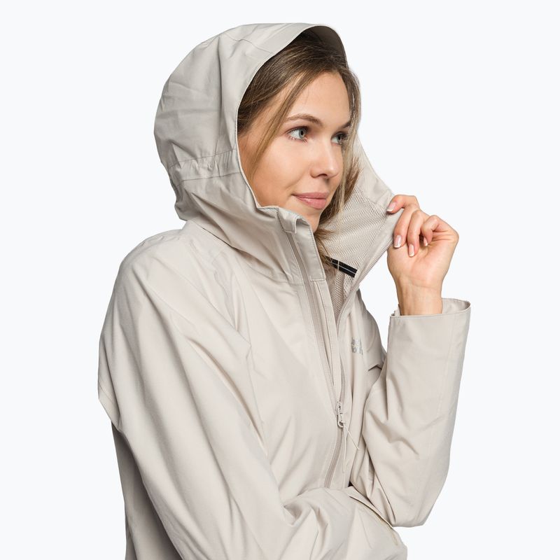 Jack Wolfskin giacca da pioggia da donna Pack & Go Shell grigio polvere 5