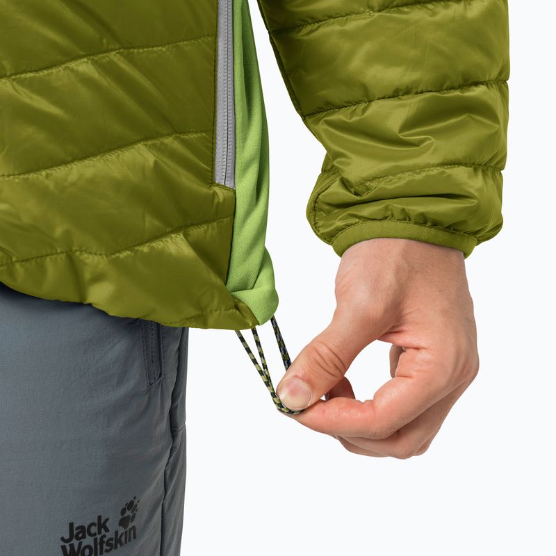 Piumino Jack Wolfskin Routeburn da uomo, cipresso dorato 4