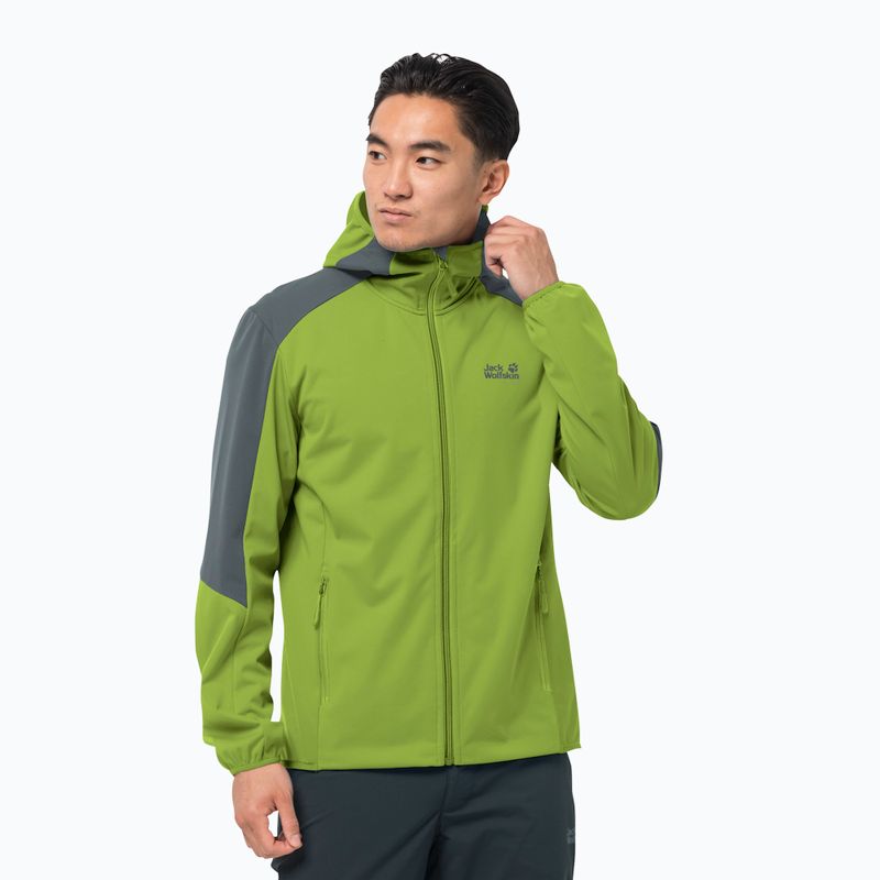 Giacca Jack Wolfskin Go Hike Softshell uomo primavera lime