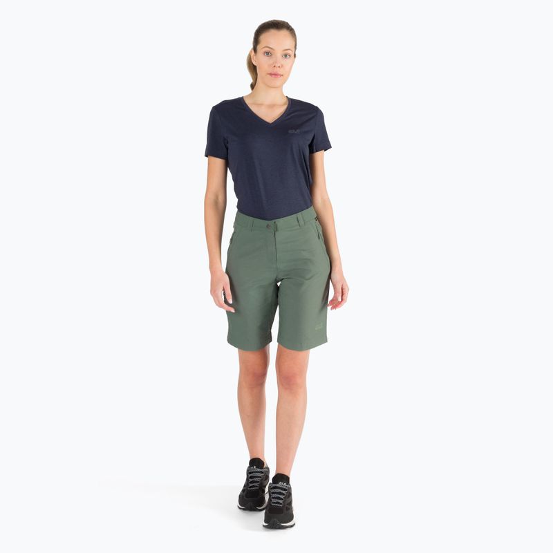 Pantaloncini da trekking Jack Wolfskin Activate Track da donna, verde siepe 2