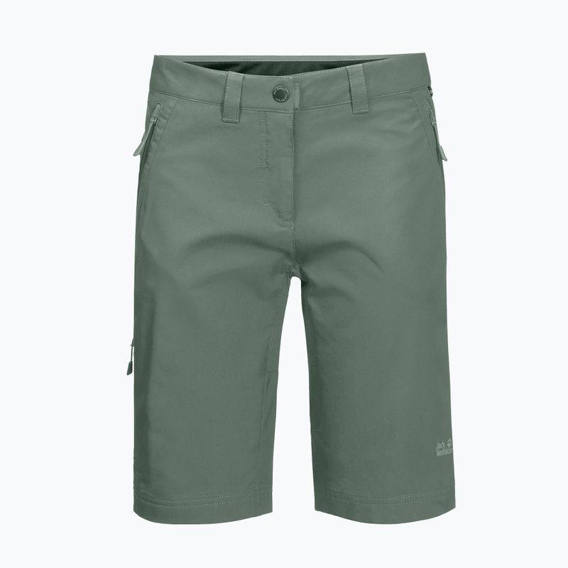 Pantaloncini da trekking Jack Wolfskin Activate Track da donna, verde siepe 7