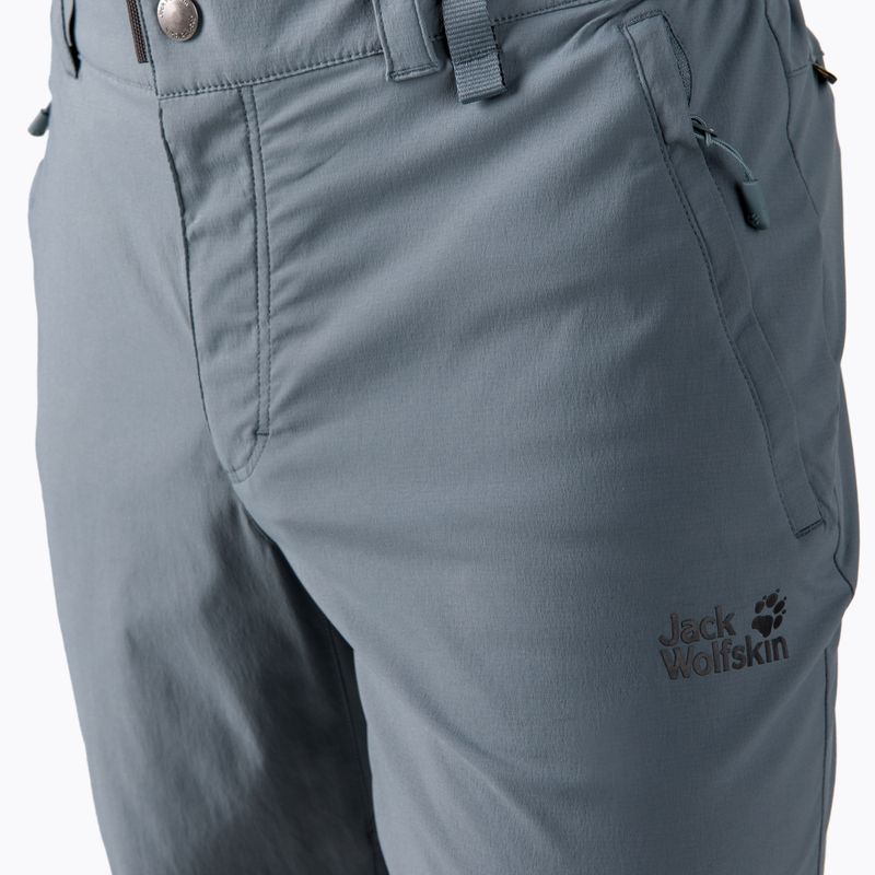 Pantaloni softshell da uomo Jack Wolfskin Activate Light storm grey 4