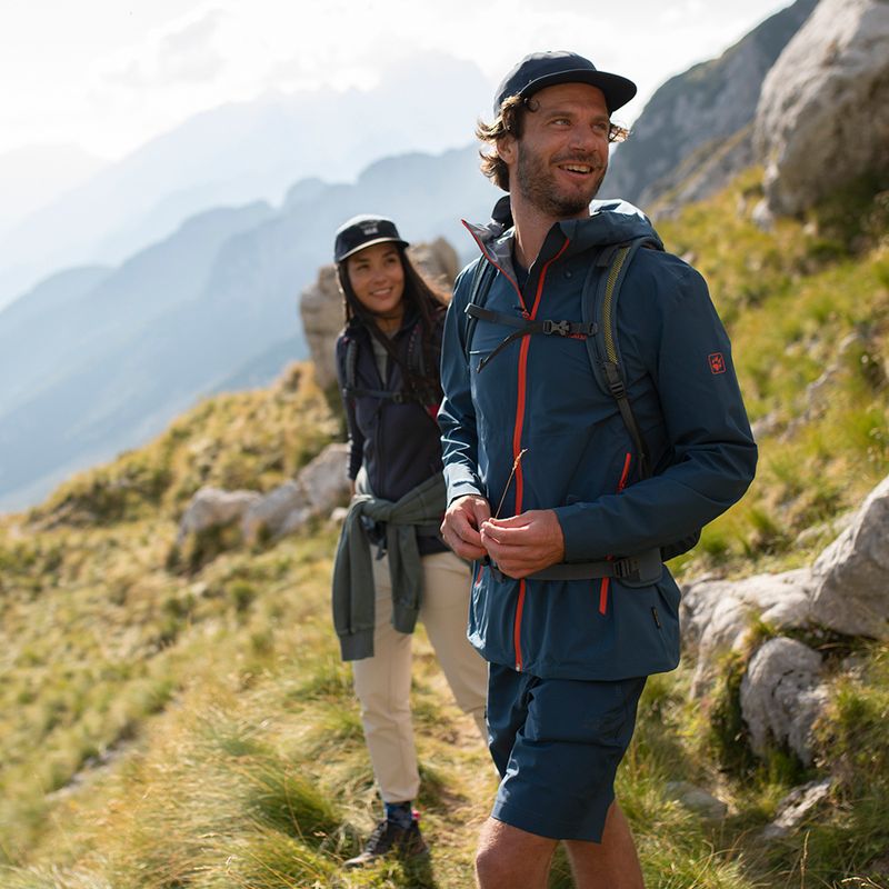 Pantaloncini da trekking Jack Wolfskin Active Track da uomo, blu tuono 6