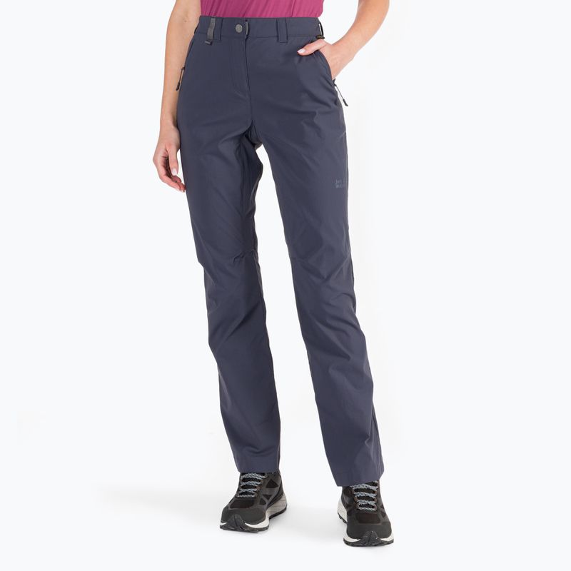 Pantaloni softshell da donna Jack Wolfskin Activate Light grafite