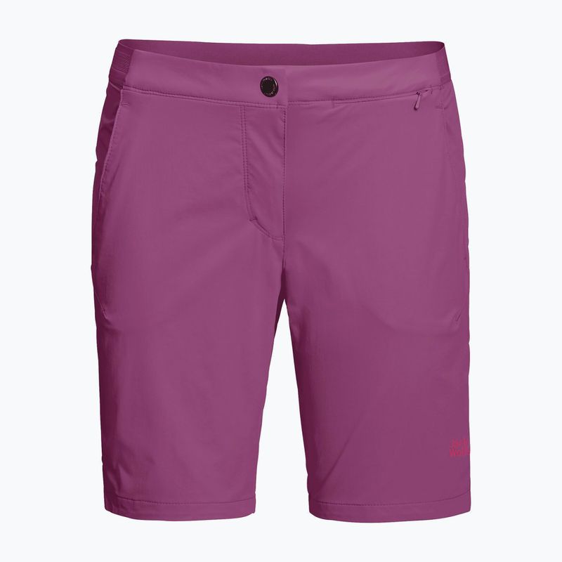 Pantaloncini da trekking Jack Wolfskin Hilltop Trail da donna, viola quarzo 9