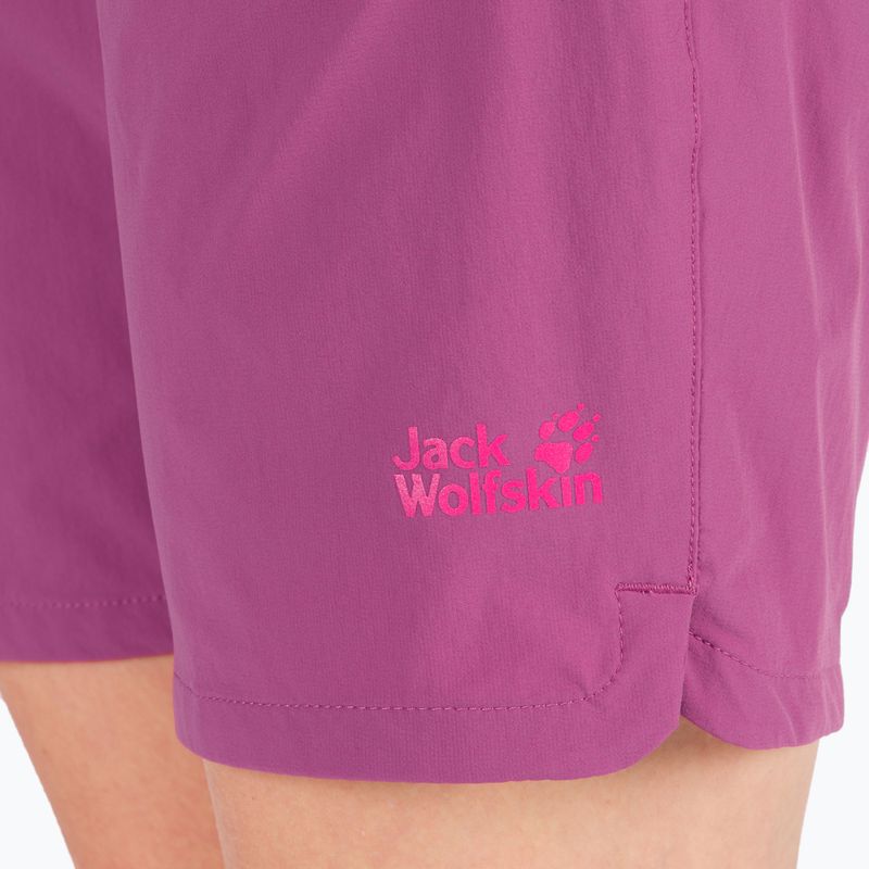 Pantaloncini da trekking Jack Wolfskin Hilltop Trail da donna, viola quarzo 4