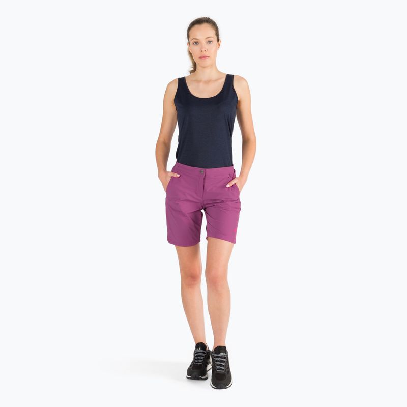Pantaloncini da trekking Jack Wolfskin Hilltop Trail da donna, viola quarzo 8