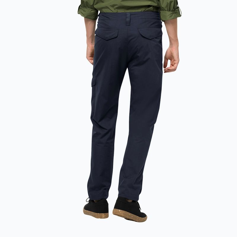 Pantaloni da trekking Jack Wolfskin da uomo Lakeside Trip blu notte 2