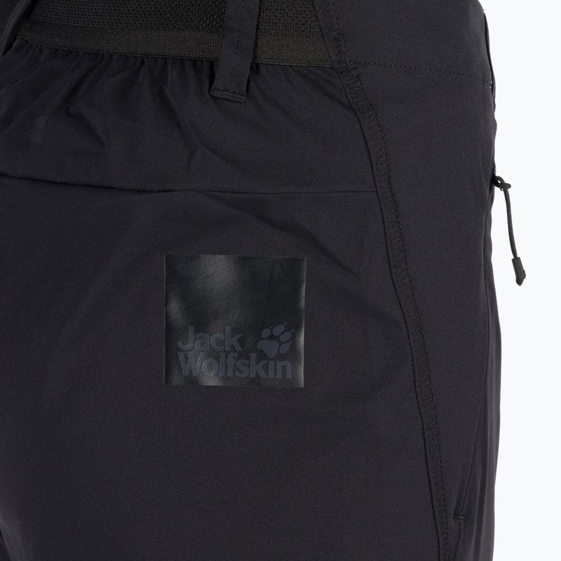 Pantaloni da trekking Jack Wolfskin da donna Tasman nero 5