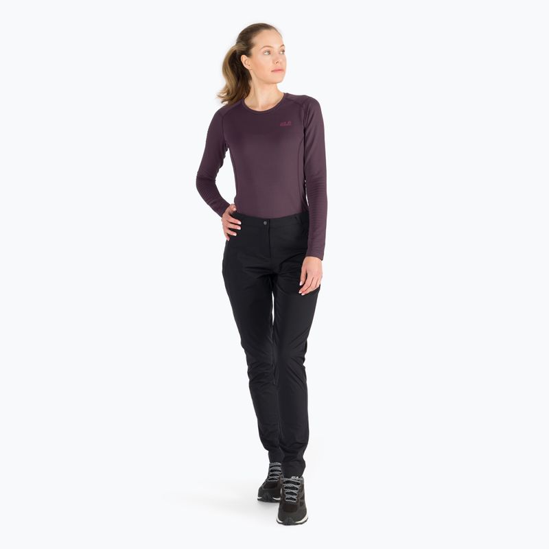 Pantaloni da trekking Jack Wolfskin da donna Tasman nero 6