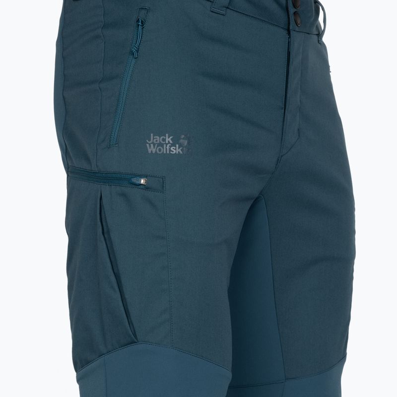 Pantaloni softshell Jack Wolfskin Activate Tour da uomo, blu tuono 3