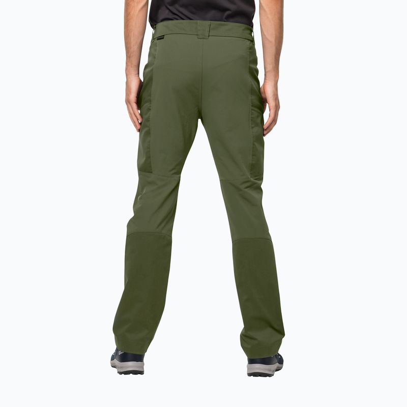 Pantaloni softshell Jack Wolfskin Activate Tour Greenwood da uomo 2