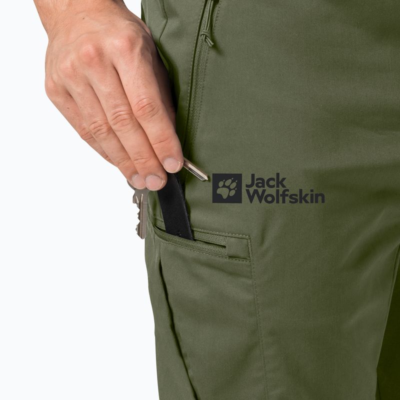 Pantaloni softshell Jack Wolfskin Activate Tour Greenwood da uomo 3