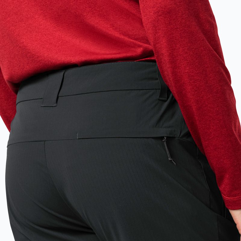 Pantaloni softshell da uomo Jack Wolfskin Peak nero 4