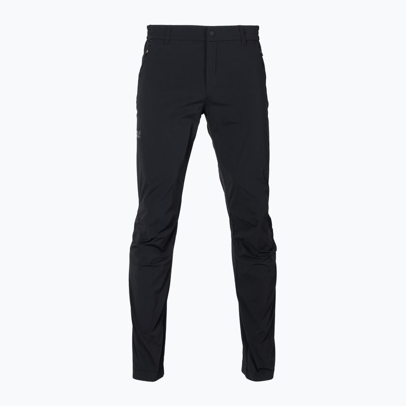 Pantaloni softshell da uomo Jack Wolfskin Peak nero 6