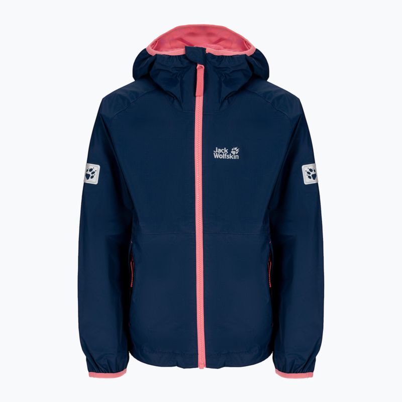 Giacca antipioggia Jack Wolfskin Rainy Days per bambini, indaco scuro