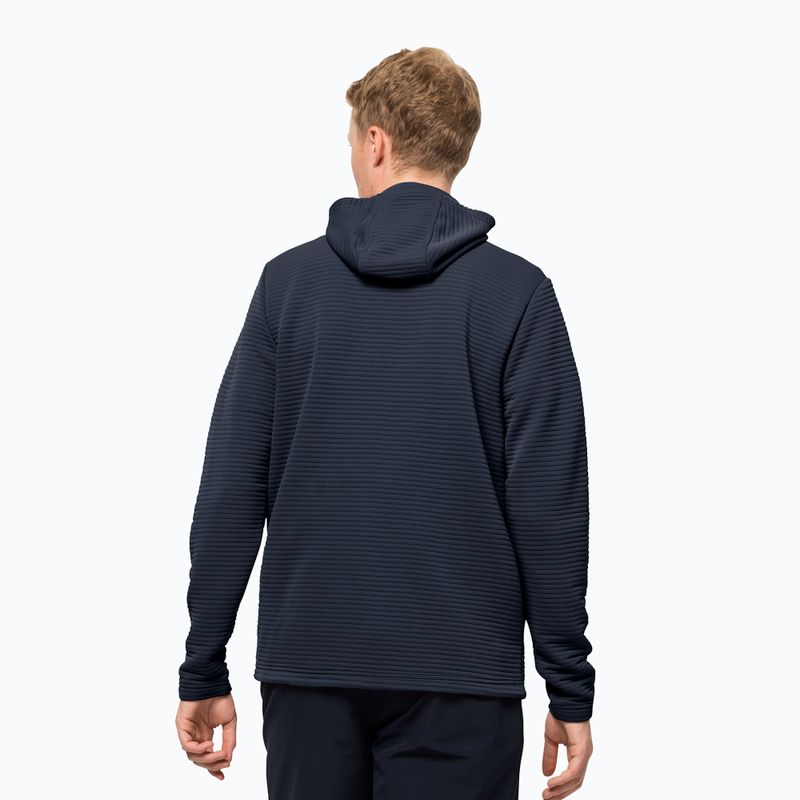 Jack Wolfskin giacca da trekking da uomo Modesto con cappuccio 2022 blu notte 2
