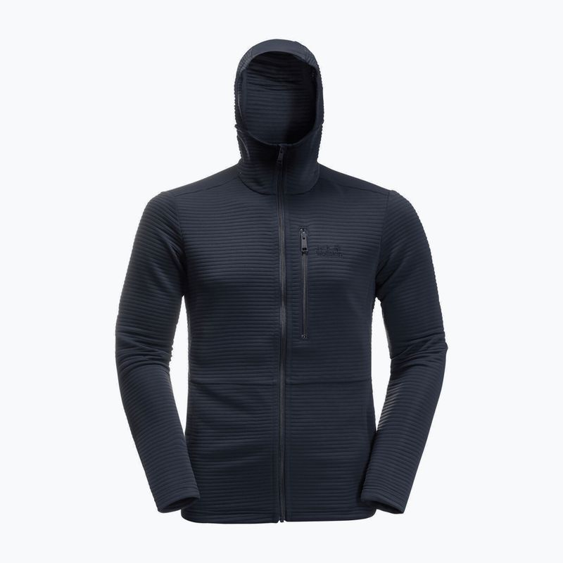 Jack Wolfskin giacca da trekking da uomo Modesto con cappuccio 2022 blu notte 7