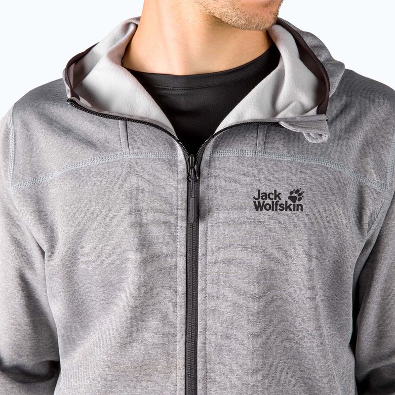 Giacca da trekking da uomo Jack Wolfskin Horizon Hooded Jacket alloy 4