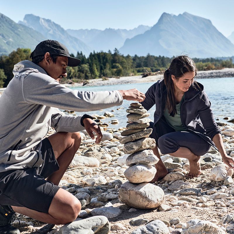 Giacca da trekking da uomo Jack Wolfskin Horizon Hooded Jacket alloy 6