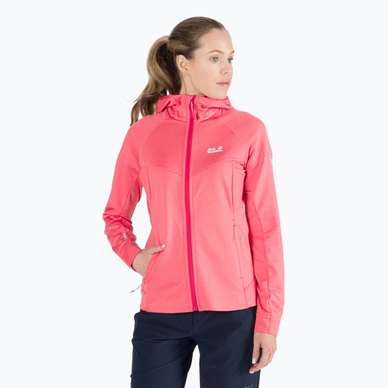 Giacca da trekking donna Jack Wolfskin Hydro Grid Fleece desert rose