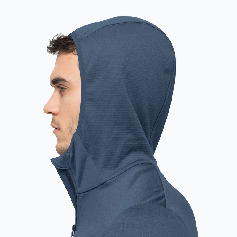 Jack Wolfskin Hydro Grid Fleece giacca da trekking da uomo blu tuono 4