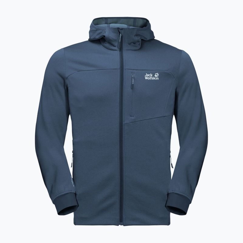 Jack Wolfskin Hydro Grid Fleece giacca da trekking da uomo blu tuono 6
