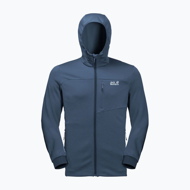 Jack Wolfskin Hydro Grid Fleece giacca da trekking da uomo blu tuono 7