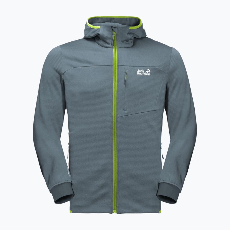 Giacca da trekking da uomo Jack Wolfskin Hydro Grid Fleece grigio tempesta 6