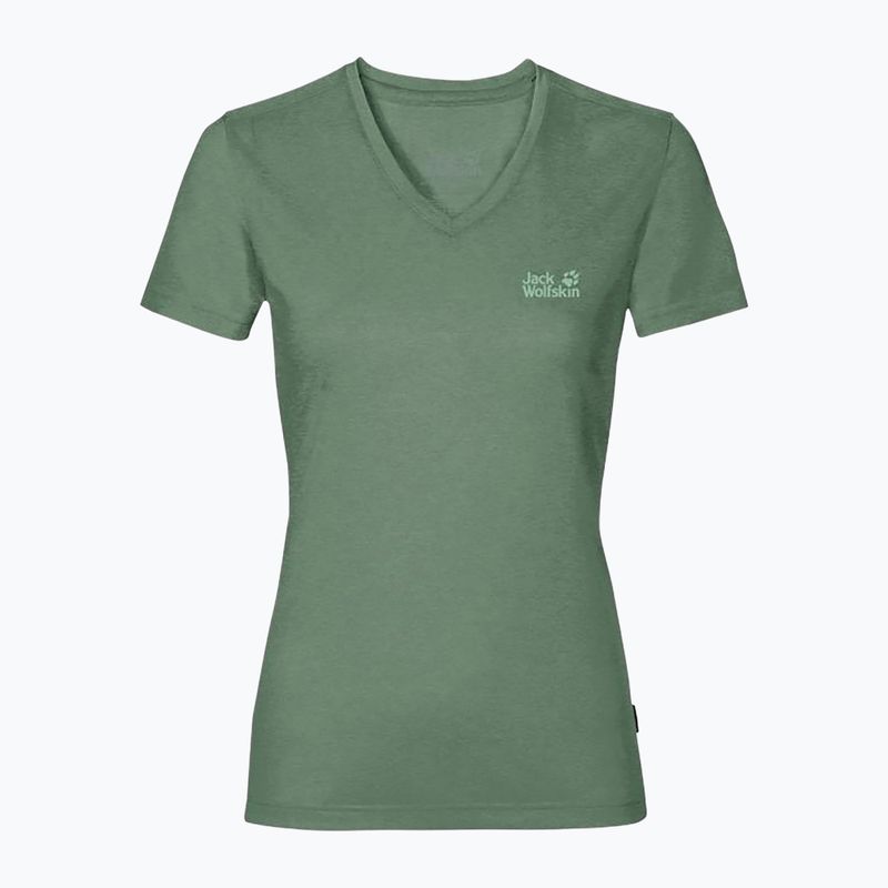Jack Wolfskin Crosstrail Tomen, camicia da trekking da donna, colore verde siepe 7