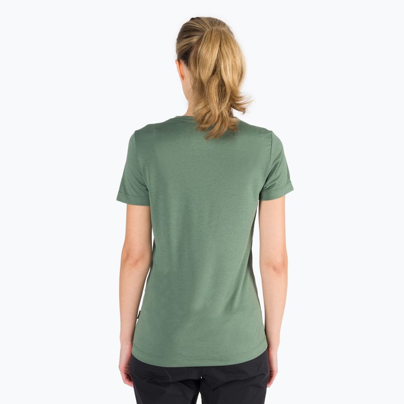 Jack Wolfskin Crosstrail Tomen, camicia da trekking da donna, colore verde siepe 3