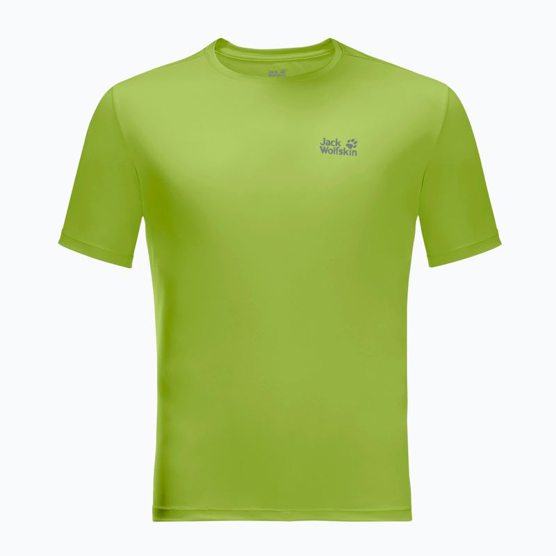 Maglietta da trekking da uomo Jack Wolfskin Tech spring lime 3
