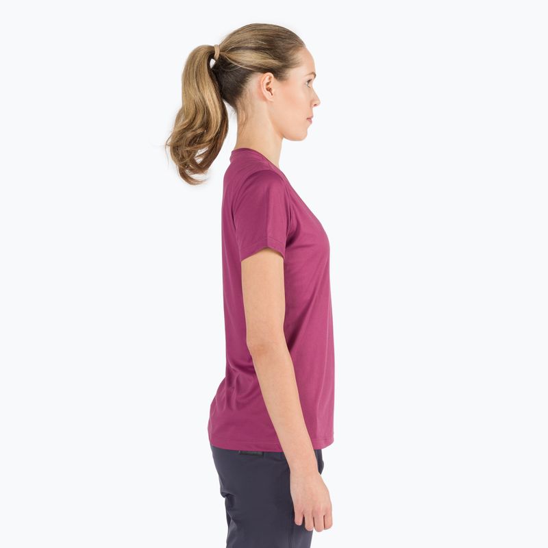 Maglietta da trekking Jack Wolfskin donna Tech viola quarzo 2