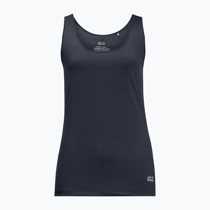 Jack Wolfskin T-shirt trekking donna Pack & Go Tank 2022 blu notte 5