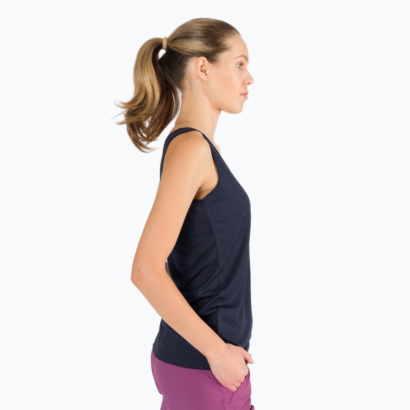 Jack Wolfskin T-shirt trekking donna Pack & Go Tank 2022 blu notte 3