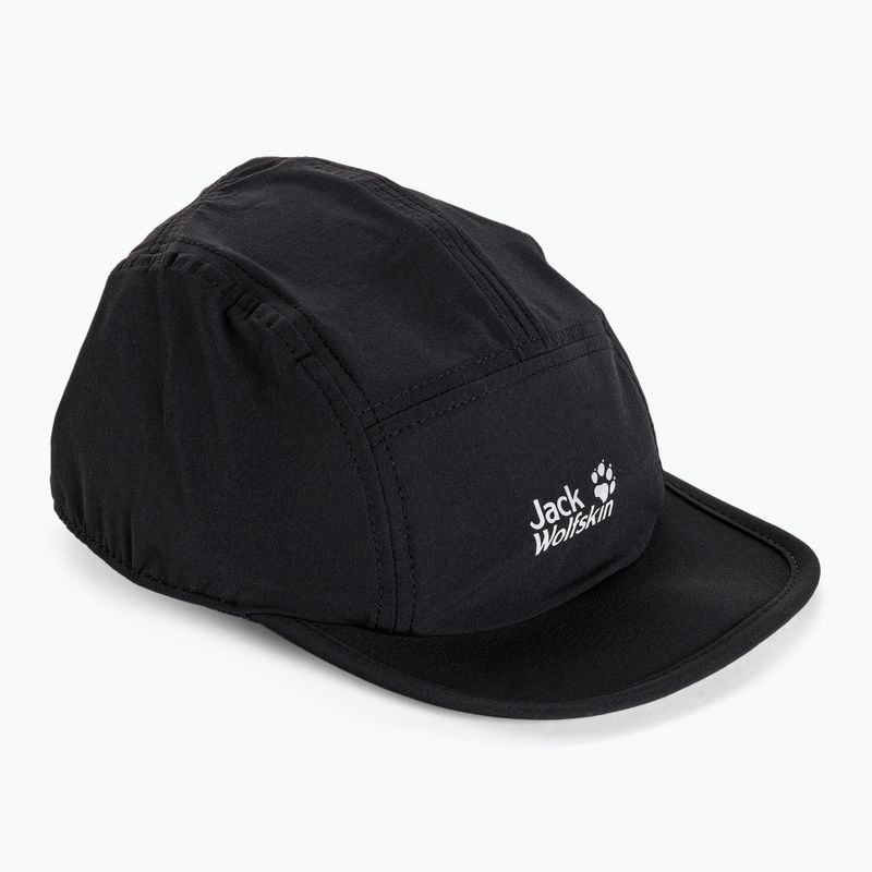 Cappello da baseball Jack Wolfskin Pack & Go nero