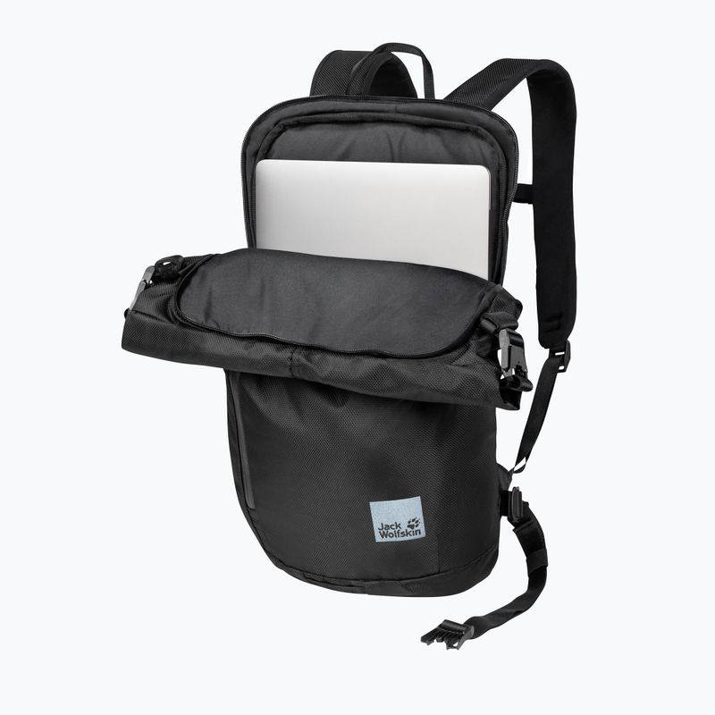 Jack Wolfskin Helsinki Rolltop 18 l zaino ultra nero 4