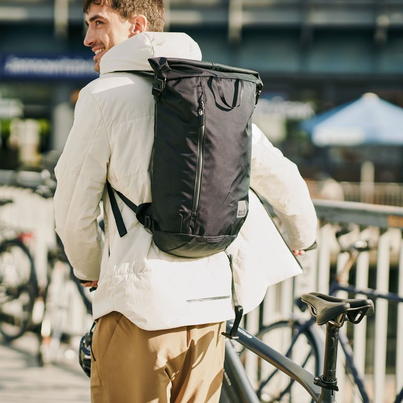Jack Wolfskin Helsinki Rolltop 18 l zaino ultra nero 7