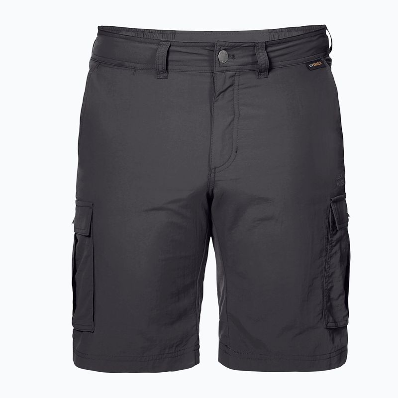 Pantaloncini da trekking Jack Wolfskin da uomo Canyon Cargo asfalto 5