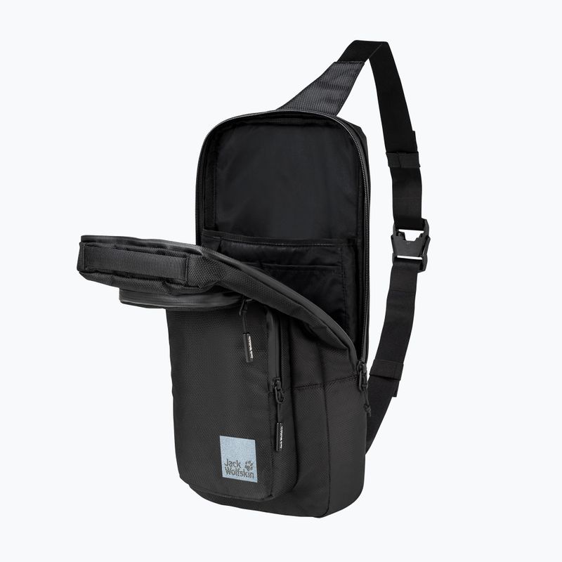 Jack Wolfskin Lyon Cross Over borsa a tracolla 8 l ultra nero 4