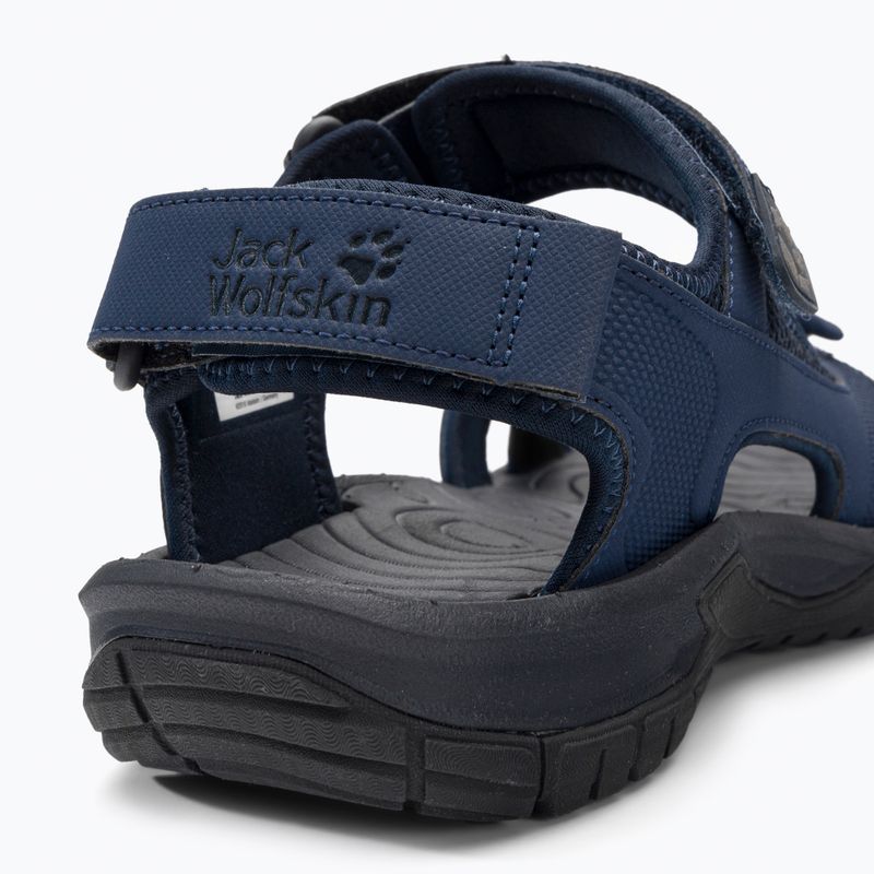 Sandali da trekking da uomo Jack Wolfskin Lakewood Cruise blu/grigio 8