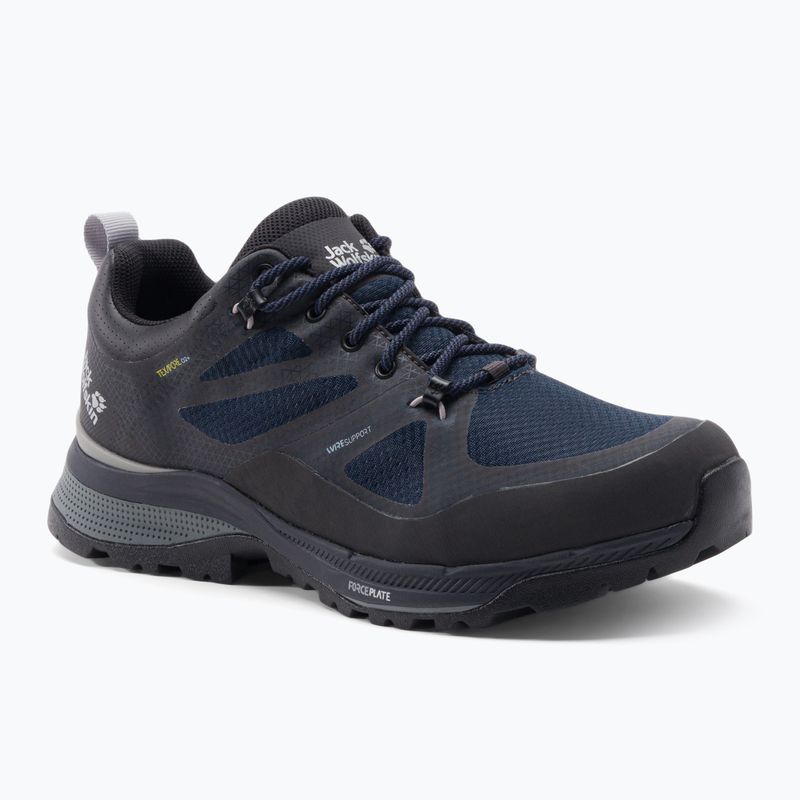 Jack Wolfskin Uomo Force Striker Texapore Low stivali da trekking blu scuro/phantom