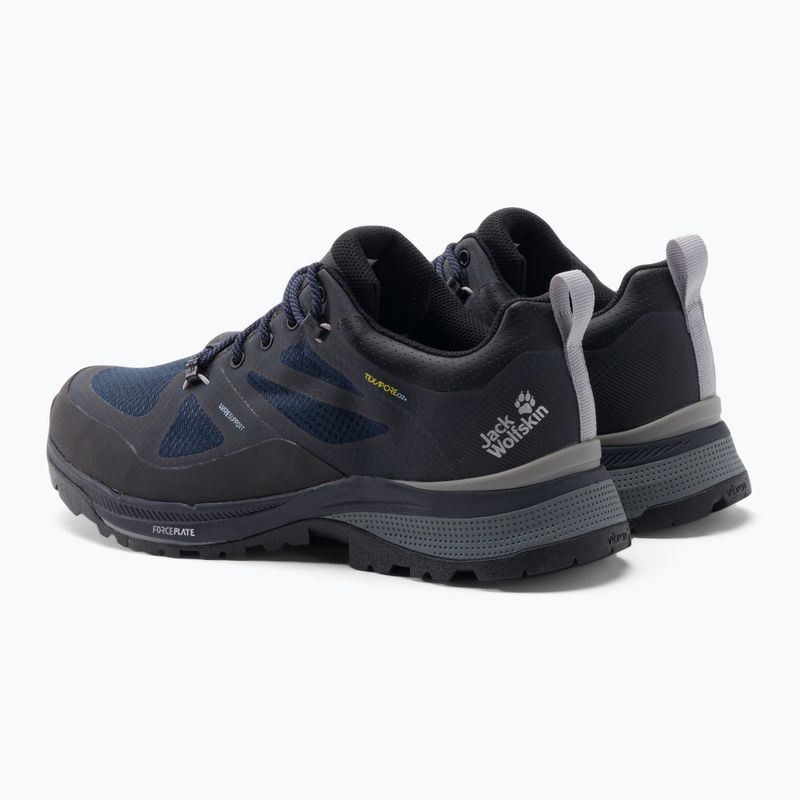 Jack Wolfskin Uomo Force Striker Texapore Low stivali da trekking blu scuro/phantom 3