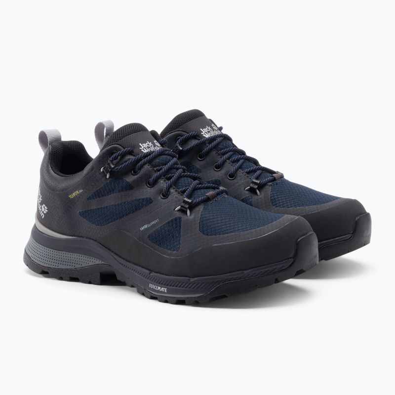 Jack Wolfskin Uomo Force Striker Texapore Low stivali da trekking blu scuro/phantom 5