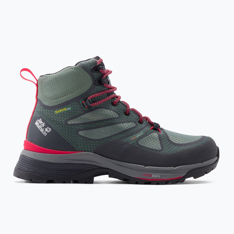 Stivali da trekking da donna Jack Wolfskin Force Striker Texapore Mid lime/verde scuro 2